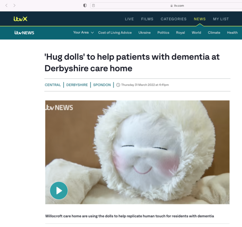 HUG on ITV Regional News